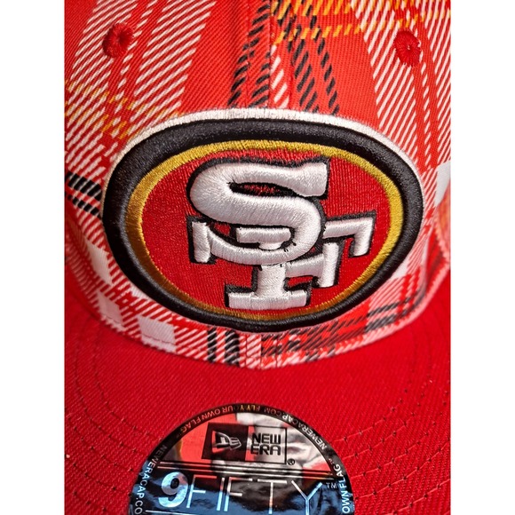 New Era 9Fifty San Francisco 49ers NFL Plaid Snapback Hat‎ Cap - Picture 2 of 8
